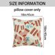 thumbnail image 5 of REGALWOVEN Juego de 2 Fundas de Almohada Navideñas para Hogar, Oficina, Sofá Beige Rojo 18" x 18", 5 of 6