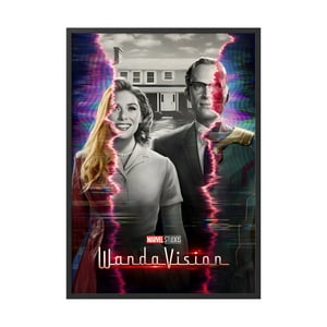 Creango - Cuadro Poster Enmarcado Wanda Vision Marvel Estudios Decorativo