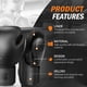 thumbnail image 2 of Guantes de boxeo FIVING para hombre y mujer negros 350 g (12 oz), 2 of 7