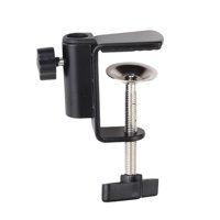 Magideal - Soporte De Brazo Con Abrazadera Para Montaje En Mesa, Práctico Soporte Para Cámara Resistente Con Clip Fijo, Soporte Para Micrófono Para Cámaras, Lámp Negro