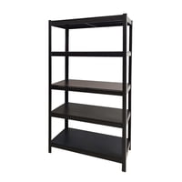 Metalbrein - Estante Metálico 183X90X40 Negro Bandeja Metálica - 5 Niveles