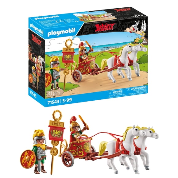 Playmobil Asterix y Obelix Carro Romano Juego de 31 Piezas