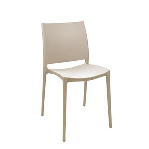 Silla Plástico Apilable Deco Dresden Beige Escandinavia Beige Tamaño Único