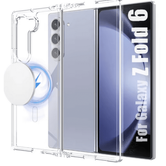 Carcasa Para Samsung Z Fold 6 Transparente MagSafe