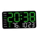 thumbnail image 4 of Reloj Despertador Digital Control De Sonido Atenuador De Fecha Para Dormitorio Junto A Sala De Estar Luz Verde, 4 of 5
