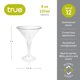 thumbnail image 3 of Vasos de Martini Desechables TRUE 237 ml Transparentes Paquete de 12, 3 of 9