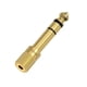 thumbnail image 1 of Adaptador Audio Plug 6.5mm Macho Jack 3.5mm Hembra Microfono, 1 of 3