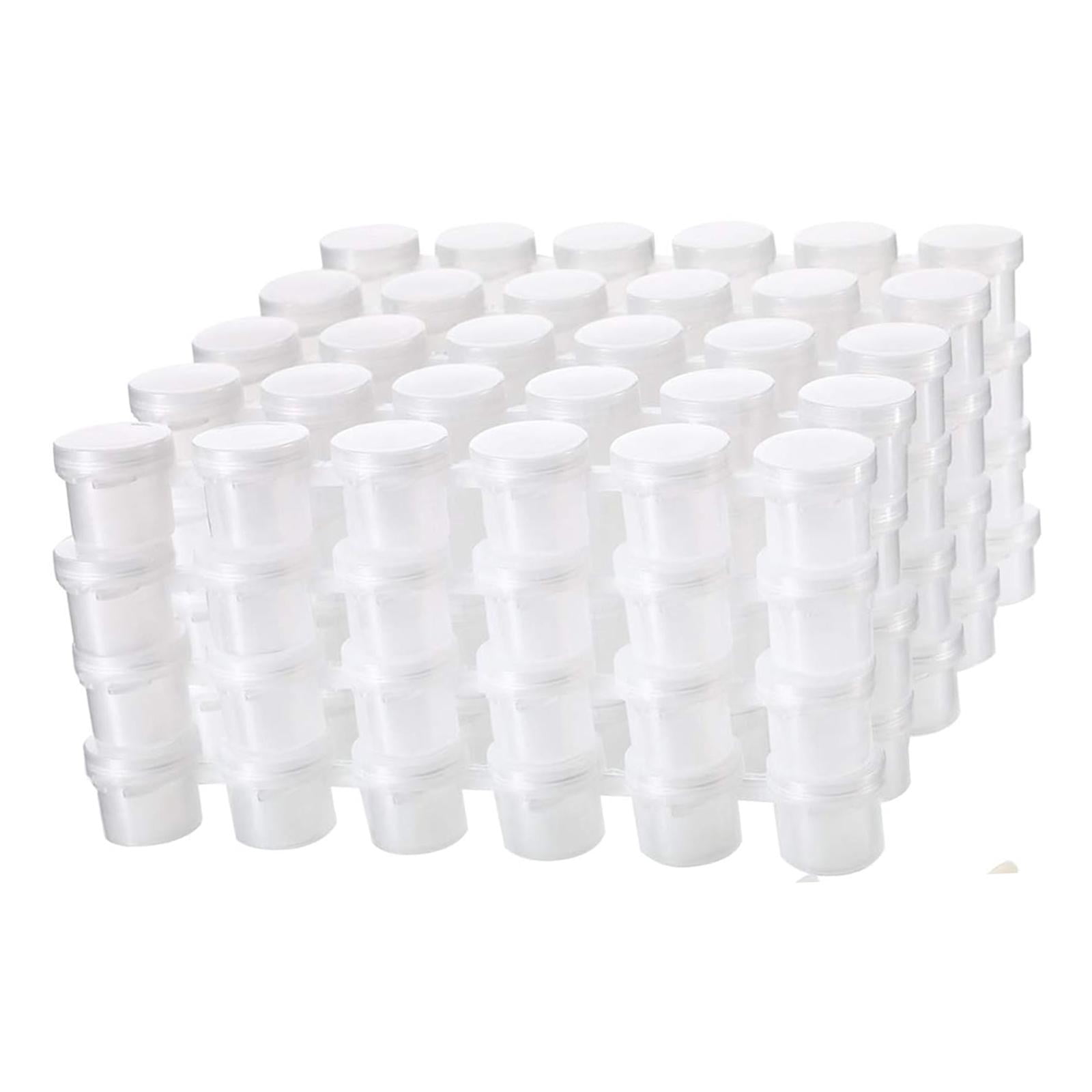 Magideal - Botes De Pintura Vacíos, Tiras De Pintura Vacías Para Niños, Contenedores De Almacenamiento De Pintura Acrílica Ligeros, Mini Vasos De Pintura Para Fi 20 Piezas 5ml 17cm