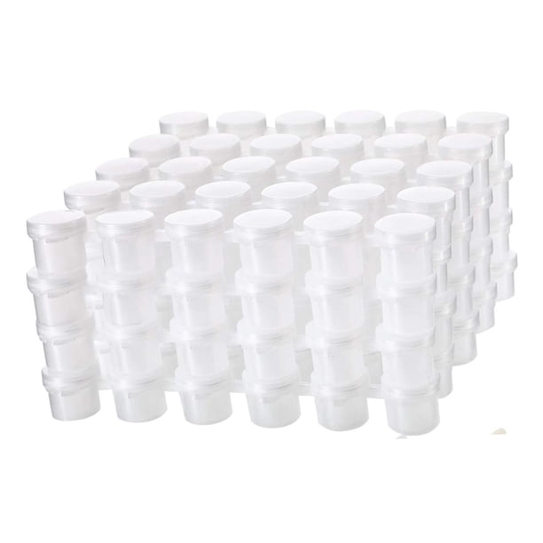 Botes de pintura vacíos, tiras de pintura vacías para niños, contenedores de almacenamiento de pintura acrílica ligeros, Mini vasos de pintura para fi 20 piezas 5ml 17cm