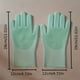 thumbnail image 4 of Effortlessly Clean Your Dishes with our Waterproof and Insulated Silicone Dishwashing Gloves - Includes Bonus Dishwashing Brush! Perfect for Housework Cleaning - 1 Pair, 4 of 5