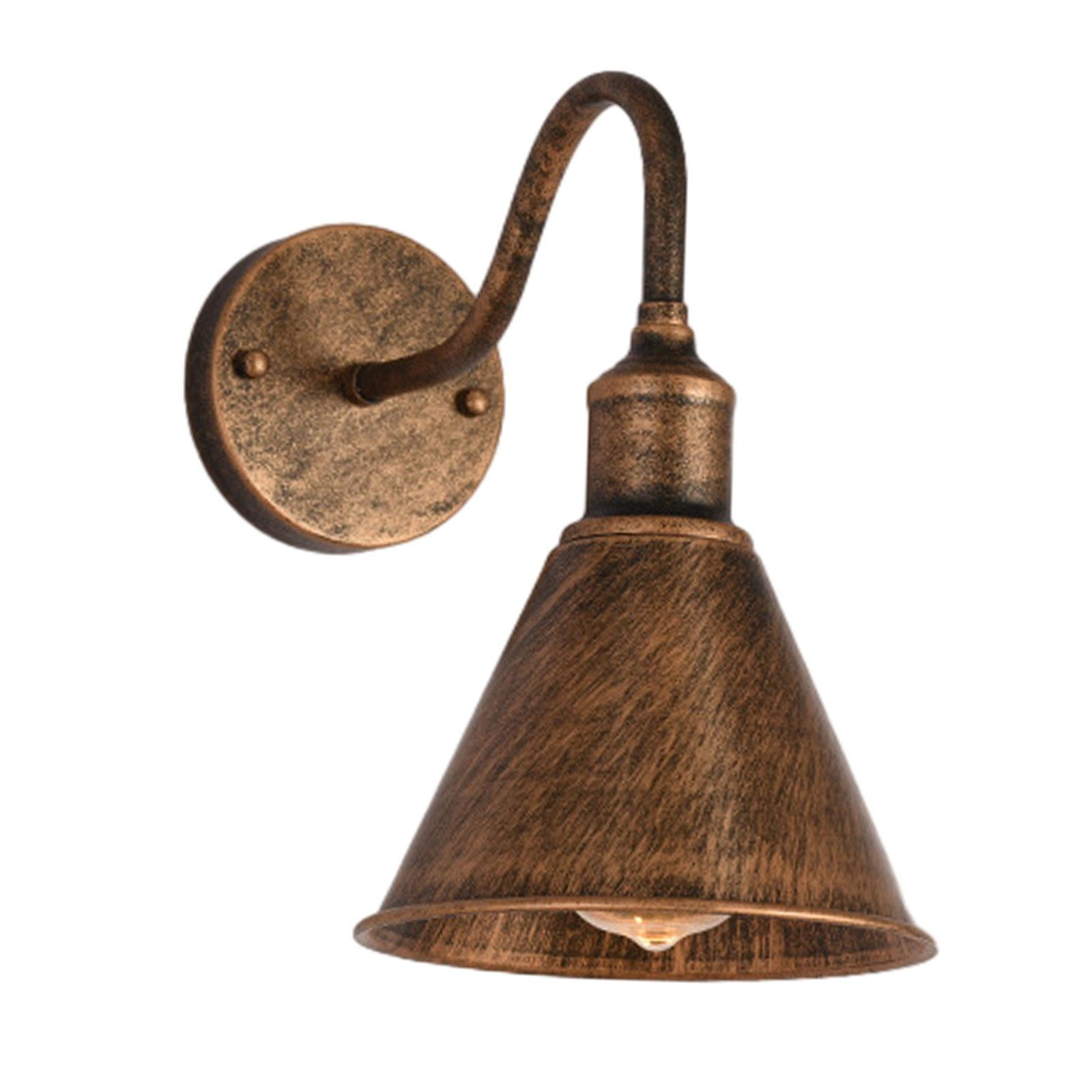 Ioensy - Lámpara De Aplique De Hierro Para Exteriores, Iluminación De Pared Para Granja, Patio, Cocina, 29cm, Antiguo