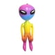 thumbnail image 4 of Juguetes Inflables Extraterrestres Decorativos Inflan Globos Para Césped Vacaciones Navidad Colorido 90cm, 4 of 5