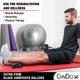 thumbnail image 3 of Medio rodillo negro Muscle Roller CanDo de alta densidad, 15 x 30 cm, 3 of 4