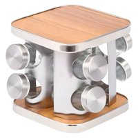 Bfresh - Especiero Cocina 8 Condimentos Giratorio Acero Inoxidable