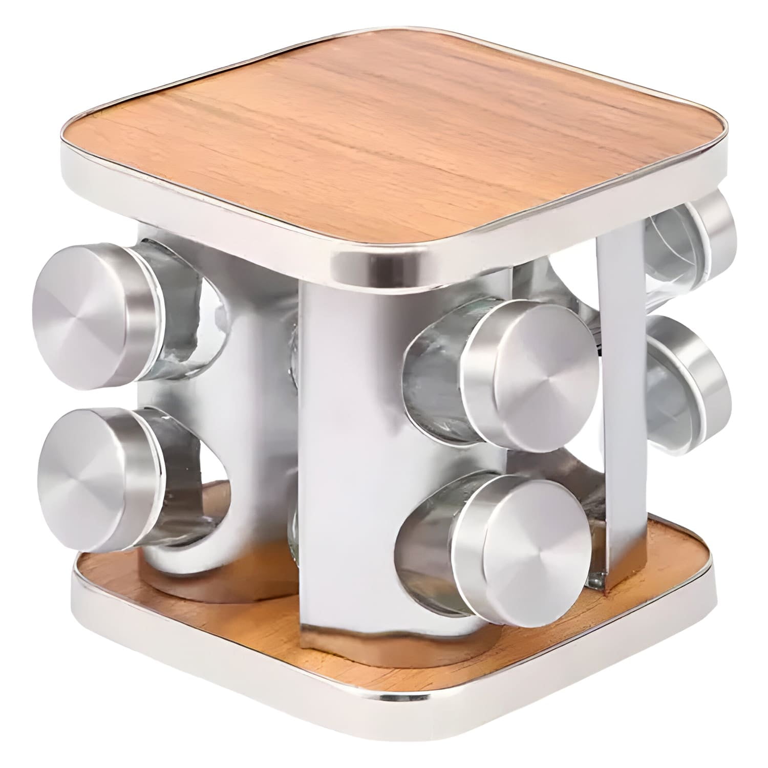 Bfresh - Especiero Cocina 8 Condimentos Giratorio Acero Inoxidable