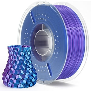 Filamento Para Impresora 3D Elegoo Silk Pla, 1,75 Mm, Azul Y Morado, 1 Kg