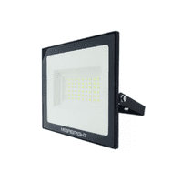 Genérico - Foco Proyector Led Telco Flat 50W Megabright Negro Blanco Frío