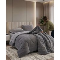 Imac Hogar - Cubrecama Edredon De Polar Ultra Suave Colección Confort Premium 2 Plazas