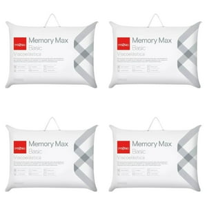 Pack 4 Almohadas Viscoelasticas Rosen Memory Max Basic King 42X80 Cm