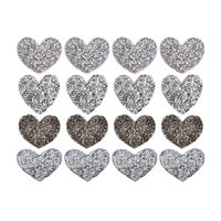 Bothyi - Parches Decorativos De Lentejuelas Brillantes Con Diamantes De Imitación Para Reparar Chaqueta De Vestir, Color Plateado, 16 Uds.