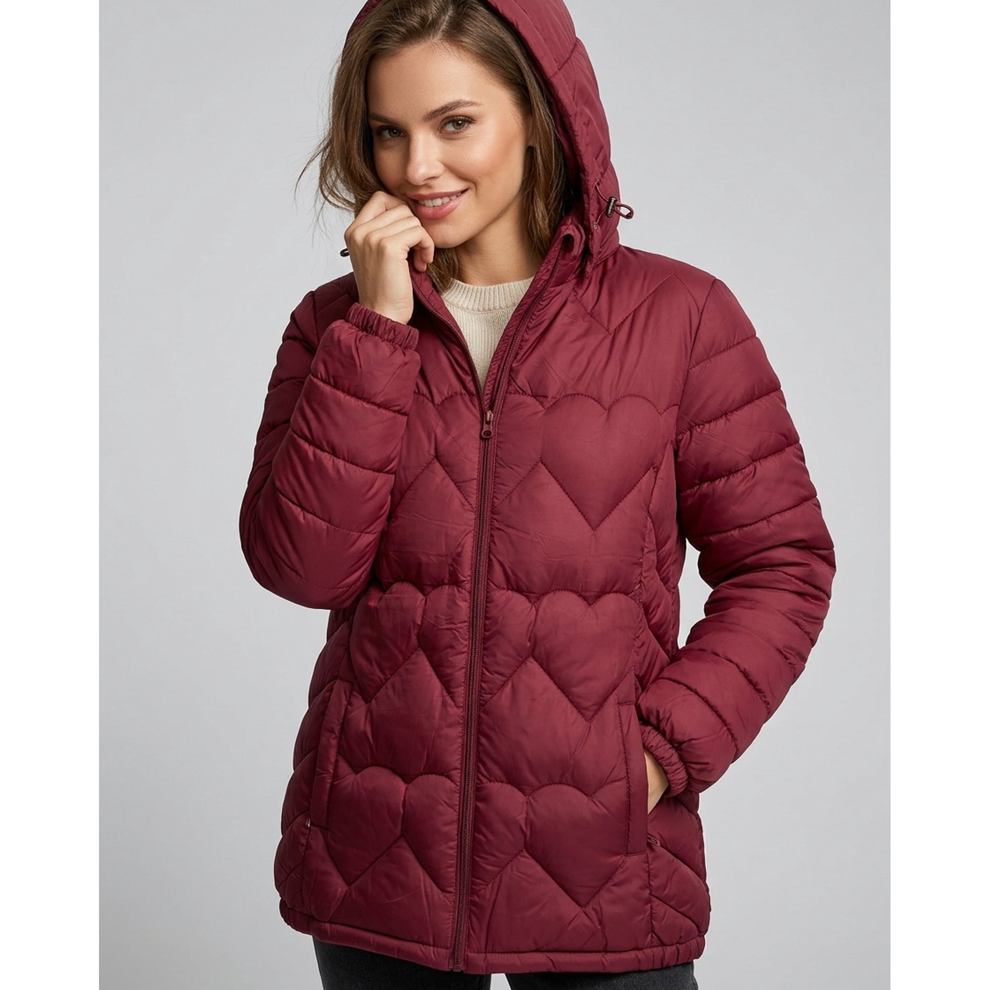 Flix Spa - Parka Outdoor Mujer Acolchada Texturizada Estilo Moderno - Exu1601