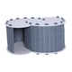 thumbnail image 5 of Cama Túnel Para Gatos, Transpirable, Con Cubierta Extraíble, Cueva Para Gatos Con 2 Agujeros, Color Gris Oscuro, 5 of 5