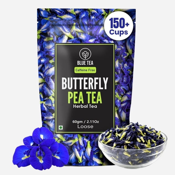 Té de hierbas, té azul, mariposa, guisante, 60 ml/taza, 150 tazas