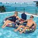 thumbnail image 4 of Flotador para Piscina POVRYE 229x132 cm Enfriador Inflable para 2 Personas, 4 of 6