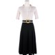 thumbnail image 4 of INSPIRE CHIC Cinturón de Paja Tejido Elástico para Mujer de Talla Grande, Cinturón Ancho de Cintura Estilo Boho Trenzado para Vestido 57.1" Negro, 4 of 5
