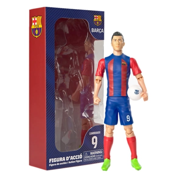 Figura de acción Sockers Banbo Toys FC Barcelona Lewandowski 8