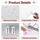 thumbnail image 3 of Uxcell 10 piezas de azulejos de mármol autoadhesivos, panel de pared impermeable para salpicaduras, azulejos de ducha autoadhesivos de 12"x12" para baño, diseño clásico blanco, 3 of 7