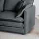thumbnail image 2 of Chenille Fabric Ottomans Footrest to Combine with 2 Seater Sofa, 3 Seater Sofa and 4 Seater Sofa, Grey Chenille, 2 of 3