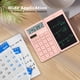 thumbnail image 5 of Calculadora de escritorio ROATEE con bloc de notas LCD borrable, color rosa, 5 of 6
