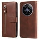 thumbnail image 1 of Funda con Cremallera para Realme 12 5G, Carcasa Cartera de Cuero PU con Soporte y Tarjetero, 1 of 6