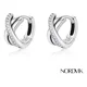 thumbnail image 2 of Aros Argolla X Plata 925 Pequeño Circonita 12mm Nordvik Plateado, 2 of 4