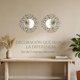 thumbnail image 3 of Set 2 Marcos de Espejos Redondos Florales Decorativos Deco blanco, 3 of 6