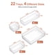 thumbnail image 2 of Organizador de cajones SMARTAKE, 22 piezas, transparente, con almohadillas antideslizantes, 2 of 8