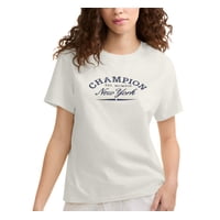 Camiseta Champion Classic Graphic New York Para Mujer, Color Natural