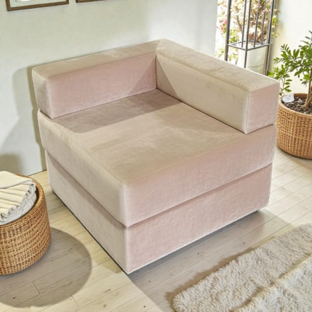 Diseños Valestrini - Sofa Cama Arkos En Felpa Beige