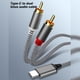 thumbnail image 4 of Cable de audio USB C a RCA, tipo C a 2 RCA, para altavoz, amplificador, teléfono Android, computadora portátil, divisor USB-C, 4 of 7