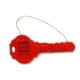 thumbnail image 1 of Perchero Diseño Llave Madera Rojo 30x14cm, 1 of 2