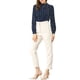 thumbnail image 2 of INSPIRE CHIC Blusas de Mujer para el Trabajo con Cuello de Lazo y Mangas Largas a Cuadros L Azul Marino, 2 of 8