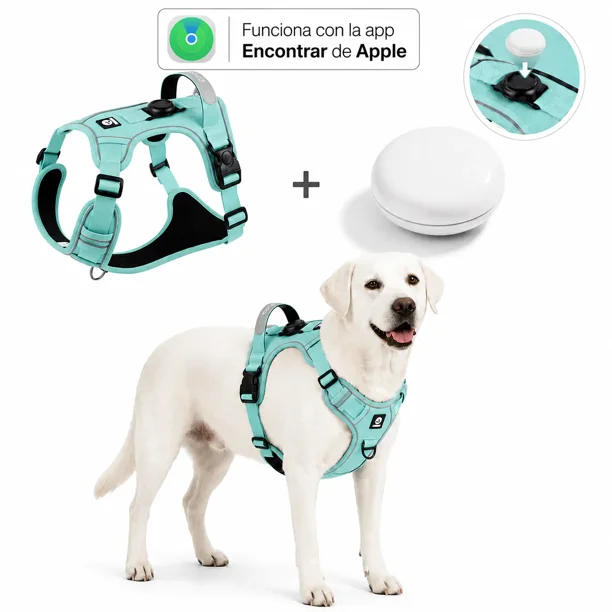 Arnés Reflectante para Perros con Localizador Apple