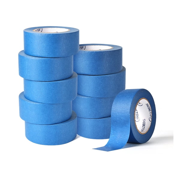 Cinta De Pintor 10 Rollos De 2 Pulgadas X 50 M Azul Para Pintar