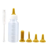 Ioensy - Juego De Comederos Para Perros Recién Nacidos, Pezones De Repuesto Para Gatos, Juego De Biberones Para Mascotas, Amarillo