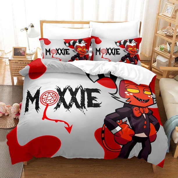 Anime Moxxie Boss Bedding Set Single Twin Full Size Bed Set Adult Kid Bedroom Duvet cover Sets Home Textiles Bed Sheets