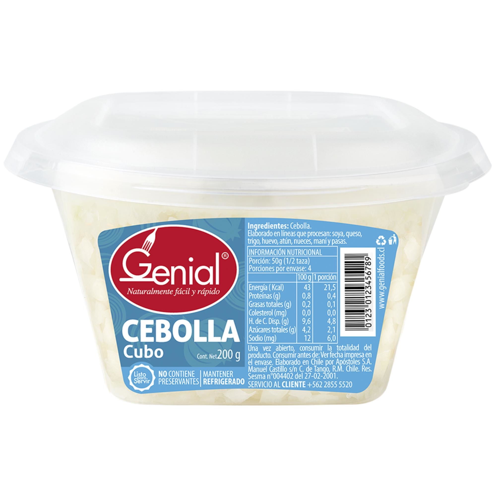 Cebolla Cubo Pote 200 gr