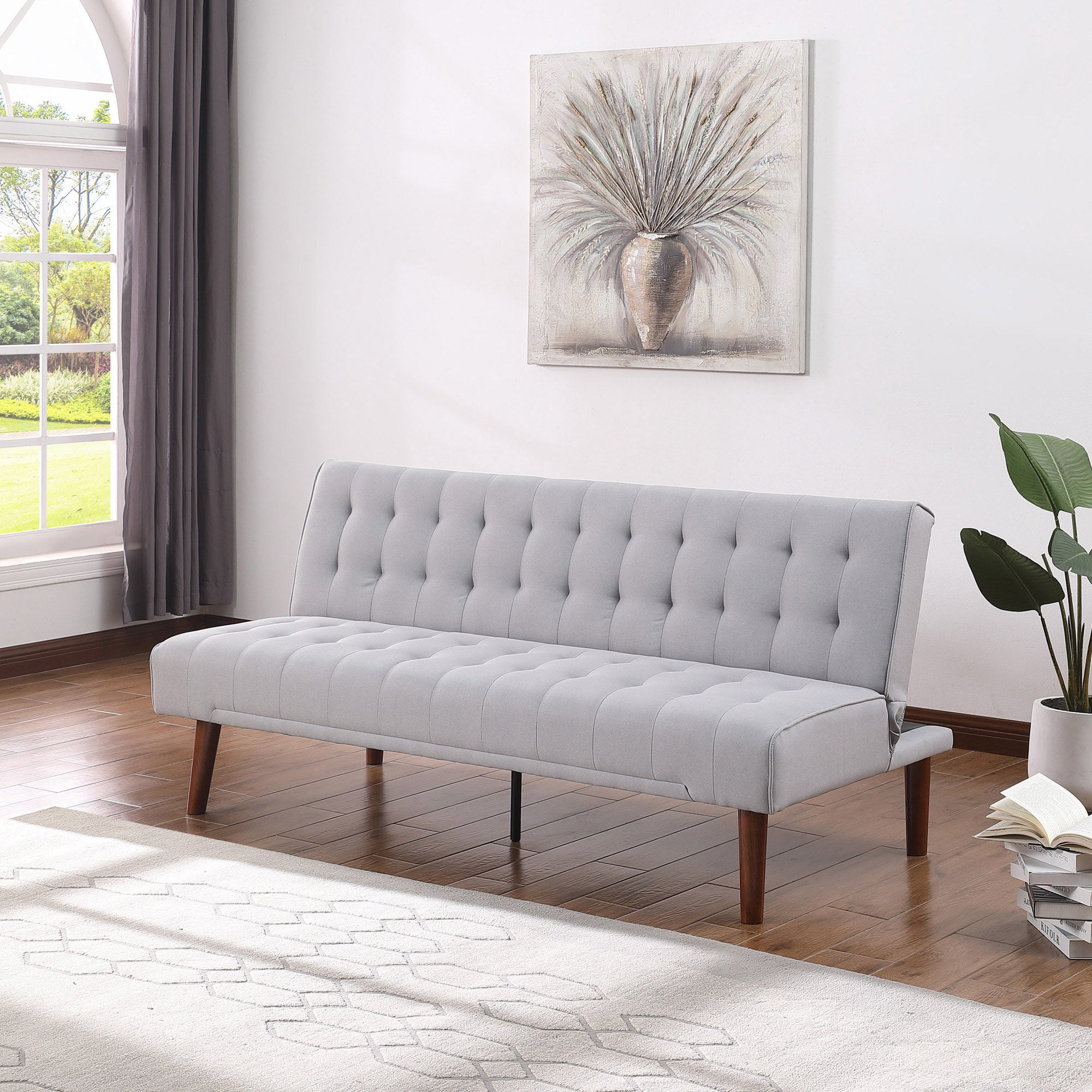 Futón Gris 180x86x85 Cm