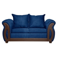 Ruzam Mobel - Sofá 2 Cuerpos Isidora Azul