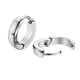 thumbnail image 1 of 316L Acero Inoxidable Hombres Mujeres Pendientes De Aro Huggie Clip De Oreja Piercing Plata, 1 of 3